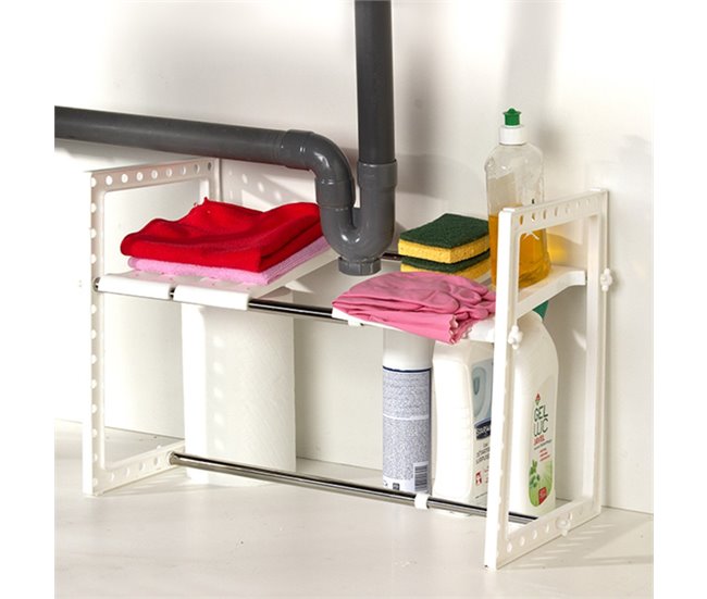 Conforama Estantería De 1 Nivel Extensible Bajo El Fregadero L38/65 Cm