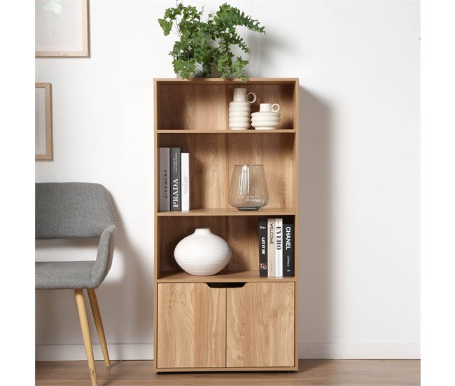 Conforama Estantería De 3 Niveles Y Armario De 2 Puertas - H120 Cm