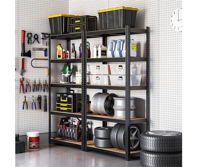 Conforama Estantería De 5 Niveles Ajustables Para Carga Pesada - H200 Cm