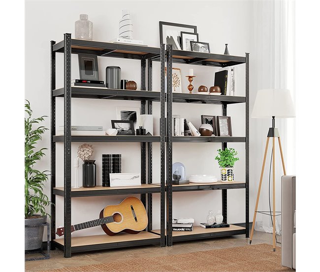 Conforama Estantería De 5 Niveles Ajustables Para Carga Pesada - H200 Cm