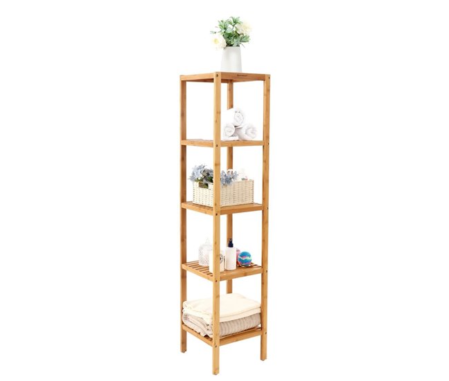 Conforama Estantería De Baño Con 5 Estantes - H146 Cm