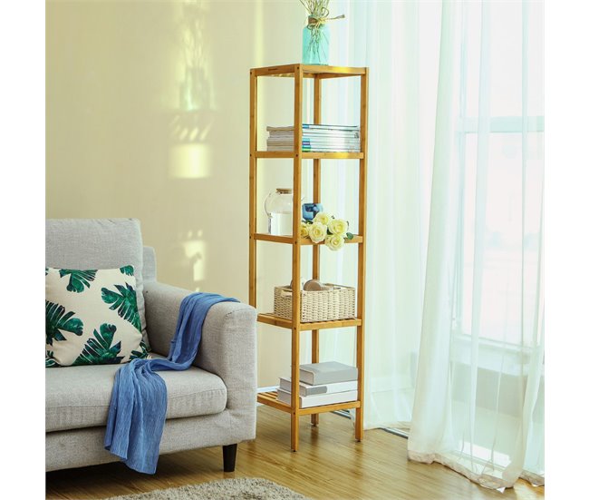 Conforama Estantería De Baño Con 5 Estantes - H146 Cm