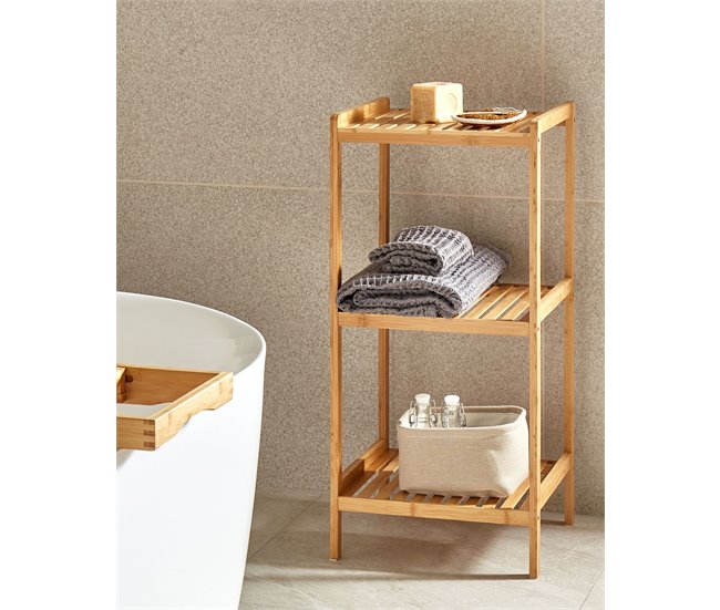 Conforama Estantería De Baño De Madera De Bambú Clara BAXLEY