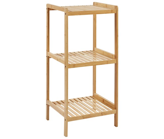 Conforama Estantería de baño de madera de bambú clara BAXLEY