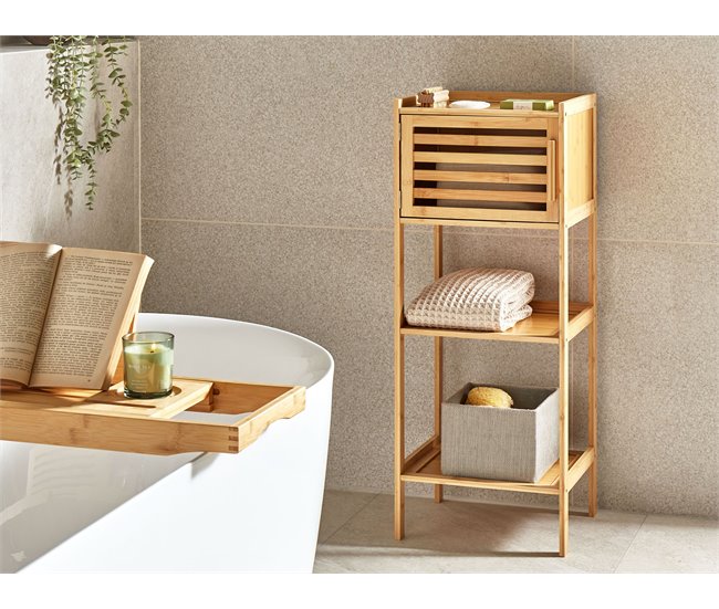Conforama Estantería De Baño De Madera De Bambú Clara BECKLEY