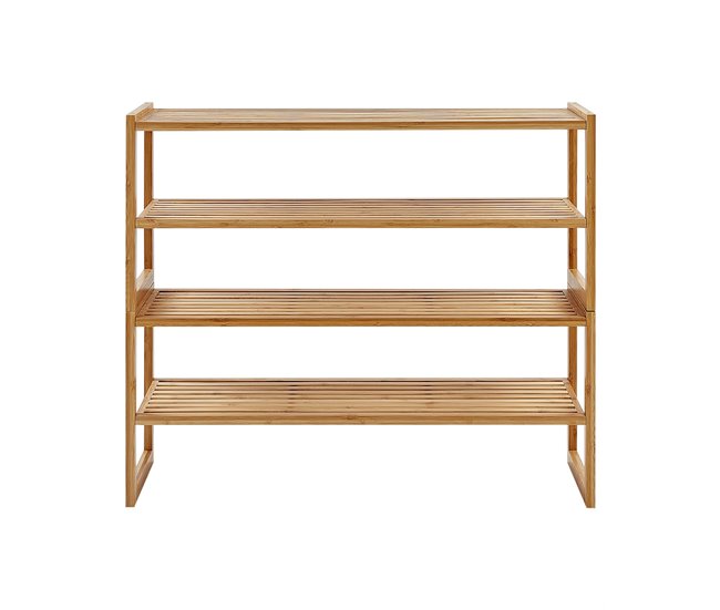 Conforama Estantería De Baño De Madera De Bambú Clara UVALDA