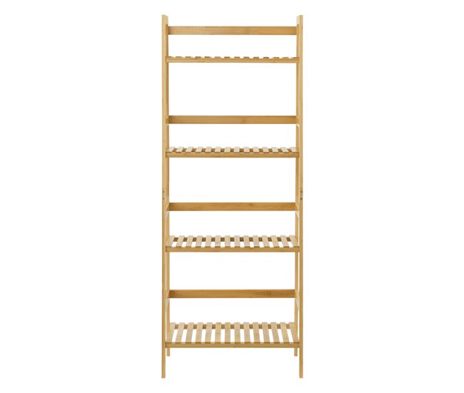 Conforama Estantería De Escalera De Bambú Vinje 48 X 32 X 123 Cm [en.casa]