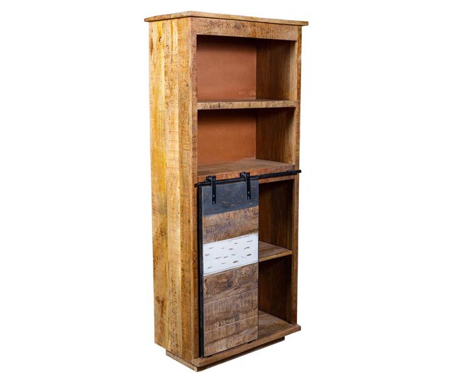 Conforama Estantería De Madera Y Metal Marrón 70x35x160