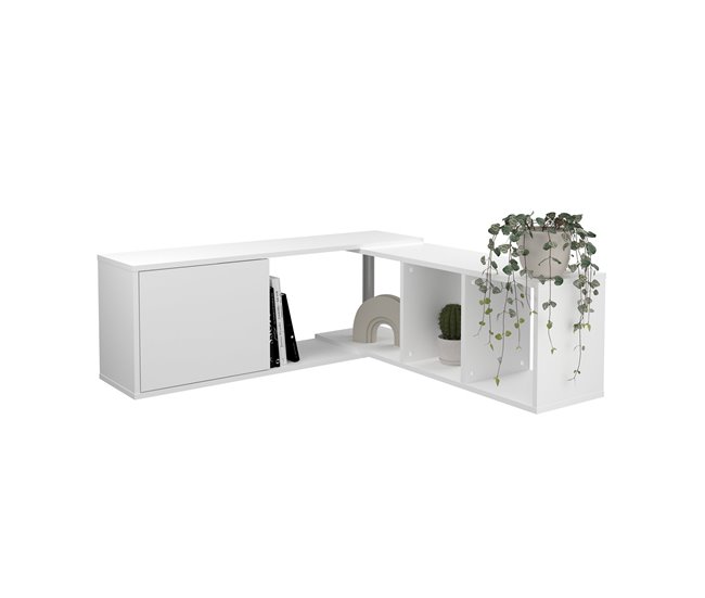 Conforama Estantería De Pared 1 Puerta 4 Baldas Con ángulo Modulable - Flex