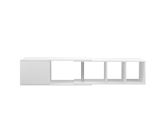 Conforama Estantería de pared 1 puerta 4 baldas con ángulo modulable - Flex