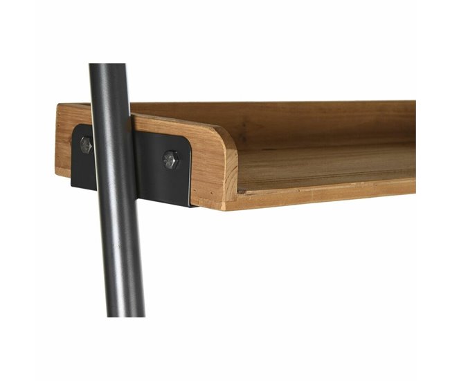 Conforama Estantería DKD Home Decor Abeto Natural Negro Metal 1 Estante (67 X 40 X 155 Cm)
