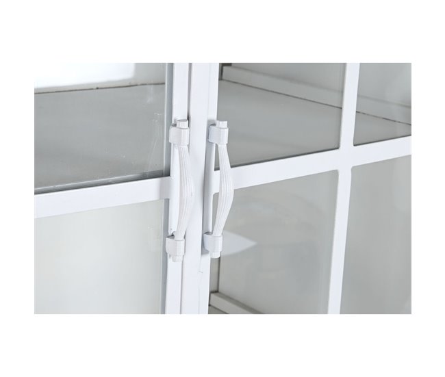 Conforama Estantería DKD Home Decor Blanco Negro Metal Madera De Mango 170 X 45 X 200 Cm