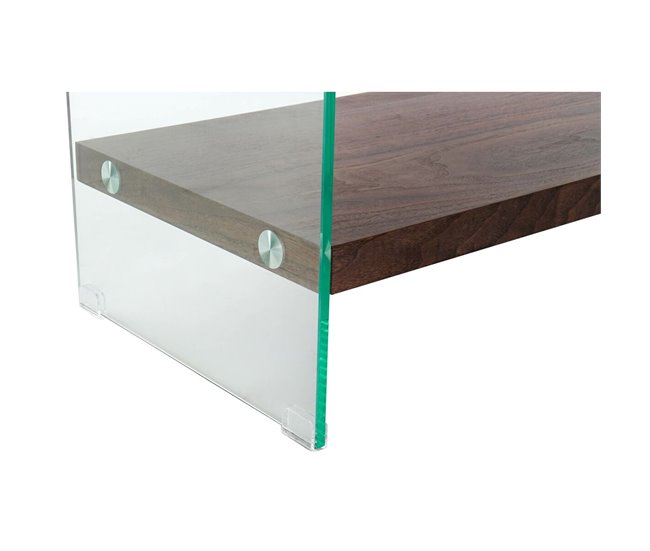 Conforama Estantería DKD Home Decor Marrón Oscuro Cristal Nogal Madera MDF 80 X 40 X 150 Cm (1)