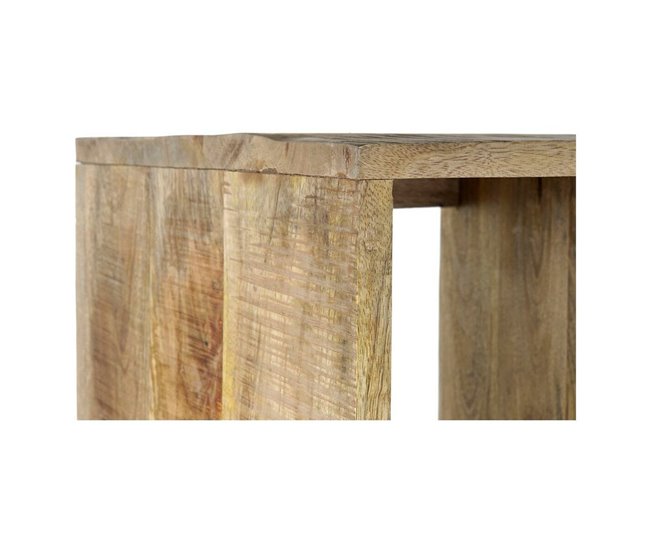 Conforama Estantería DKD Home Decor Metal Madera De Mango (95 X 40 X 170 Cm)