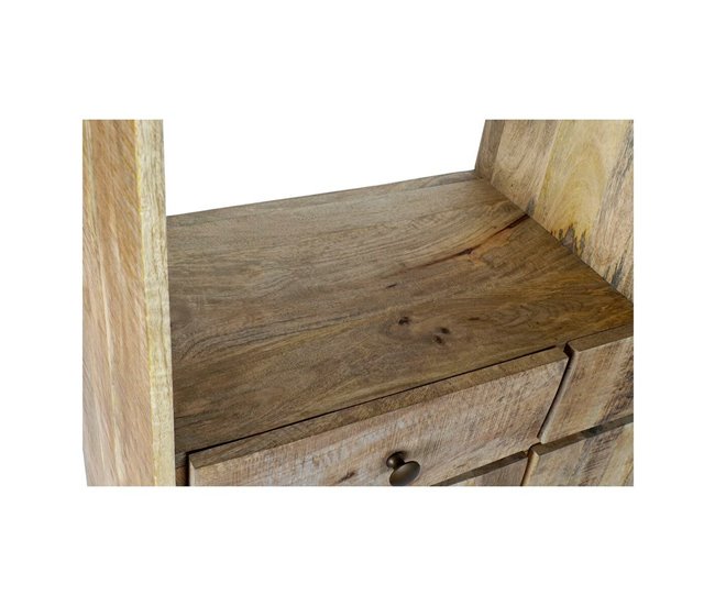 Conforama Estantería DKD Home Decor Metal Madera De Mango (95 X 40 X 170 Cm)