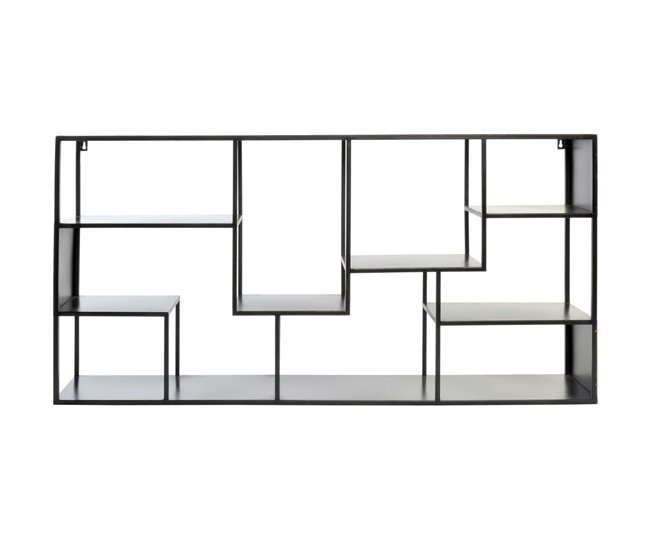 Conforama Estantería DKD Home Decor Negro Metal 120 X 20 X 60 Cm