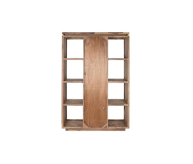 Conforama Estantería DKD Home Decor Sheesham Marrón Gris Natural Madera 120 X 40 X 185 Cm