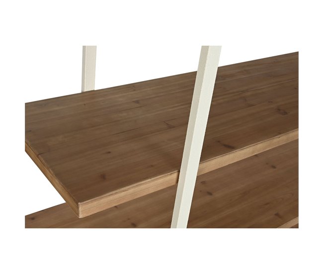 Conforama Estantería Home ESPRIT Blanco Metal Abeto 150 5 X 44 X 170 Cm