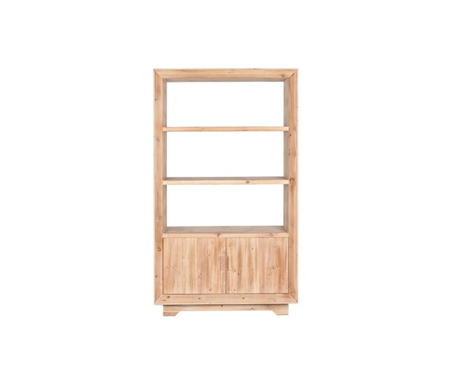 Conforama Estantería Home ESPRIT Natural Abeto Madera MDF 100 X 40 X 175 Cm