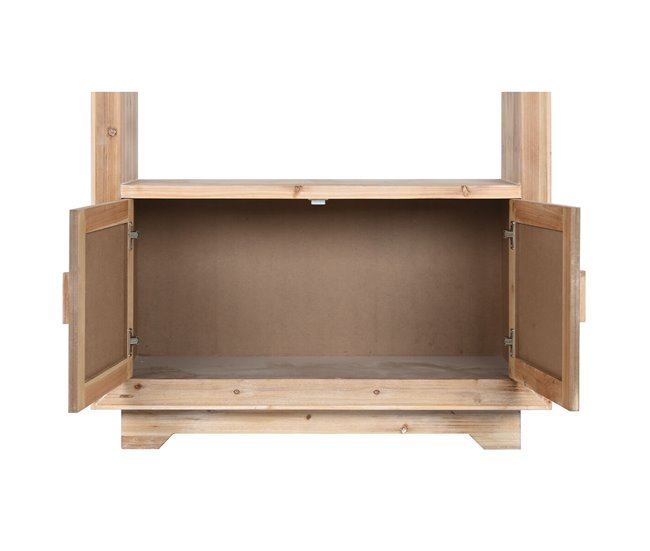 Conforama Estantería Home ESPRIT Natural Abeto Madera MDF 100 X 40 X 175 Cm