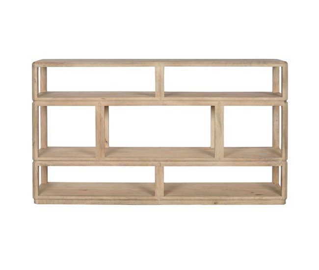 Conforama Estantería Home ESPRIT Natural Madera De Mango 160 X 30 X 93 Cm