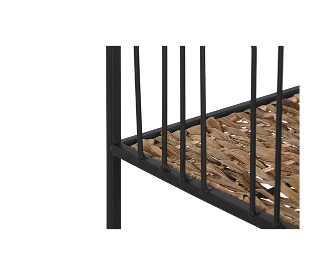 Conforama Estantería Home ESPRIT Negro Metal Fibra 35 X 35 X 98 Cm