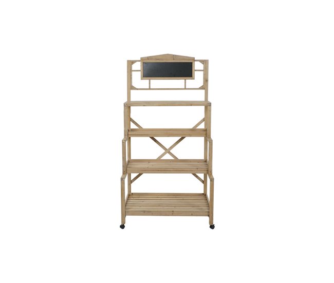 Conforama Estantería Home ESPRIT Negro Pizarra Madera De Abeto 98 X 68 X 192 Cm