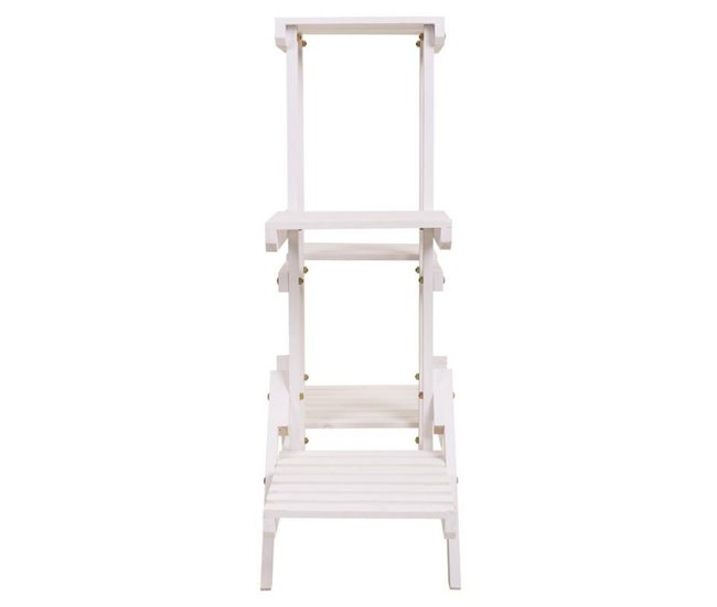 Conforama Estanteria KIT Escalera De 2 Estantes De Madera De Abeto De 70x27x77 Cm