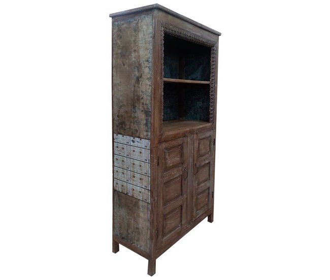 Conforama Estantería librería de madera marrón 107x42x213hcm