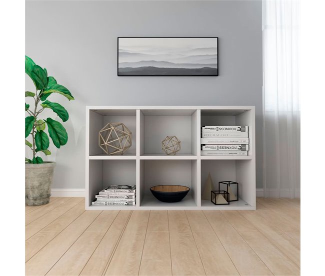 Conforama Estantería Modular 6 Huecos Convertible En Aparador Blanco 97 8x66x30 Cm