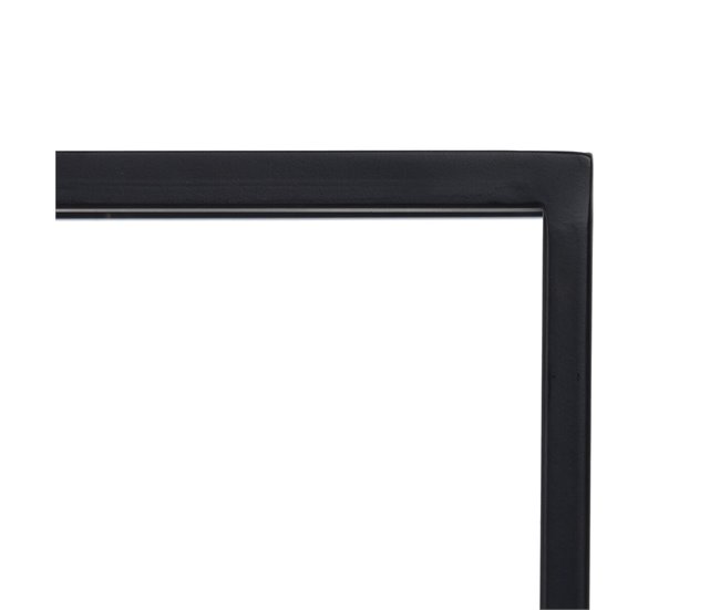 Conforama Estantería Negro Cristal Hierro 110 X 26 X 74 Cm