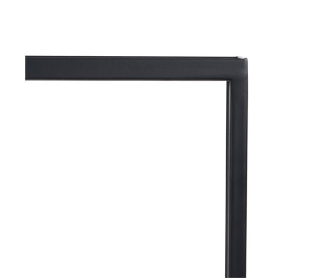 Conforama Estantería Negro Cristal Hierro 65 X 25 X 110 Cm