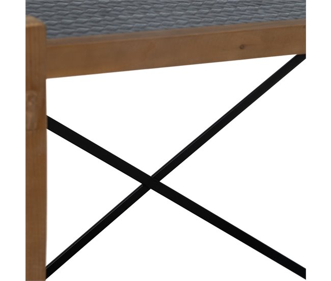 Conforama Estantería OSLO Negro Natural Hierro 107 X 40 X 80 Cm