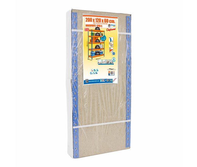 Conforama Estantería Simon Rack Bricoforte 1206-5 5 Estantes 1500 Kg 200 X 120 X 60 Cm