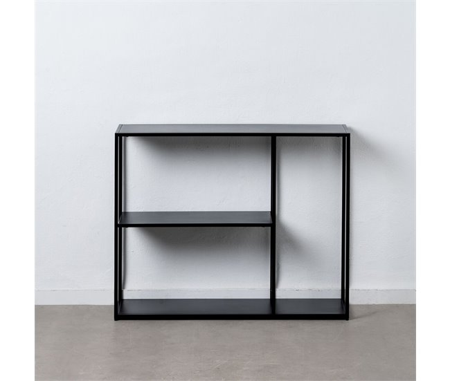 Conforama Estantería SQUARE Negro Acero 100 X 30 X 81 Cm