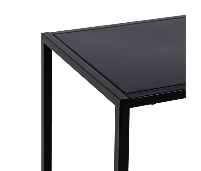Conforama Estantería SQUARE Negro Acero 100 X 30 X 81 Cm