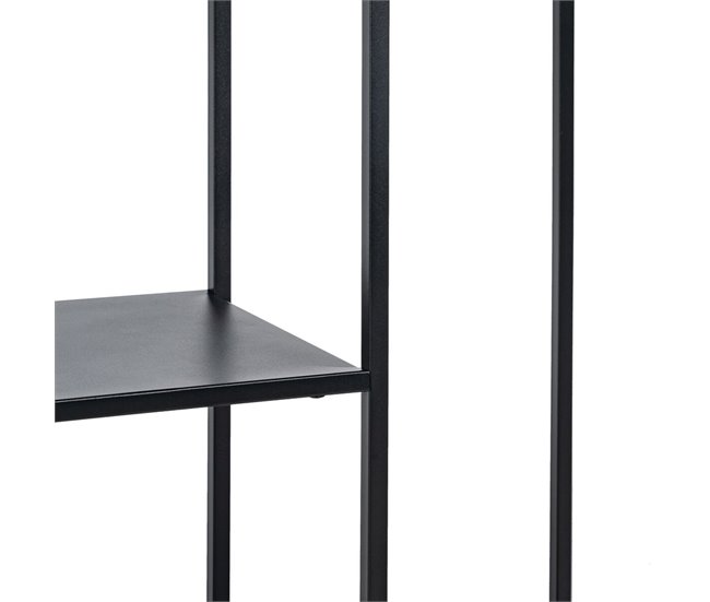 Conforama Estantería SQUARE Negro Acero 100 X 30 X 81 Cm