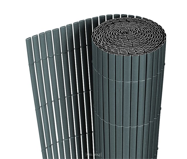 Conforama Estera Pantalla de privacidad para jardín de PVC - 90x300cm - gris [neu.haus]