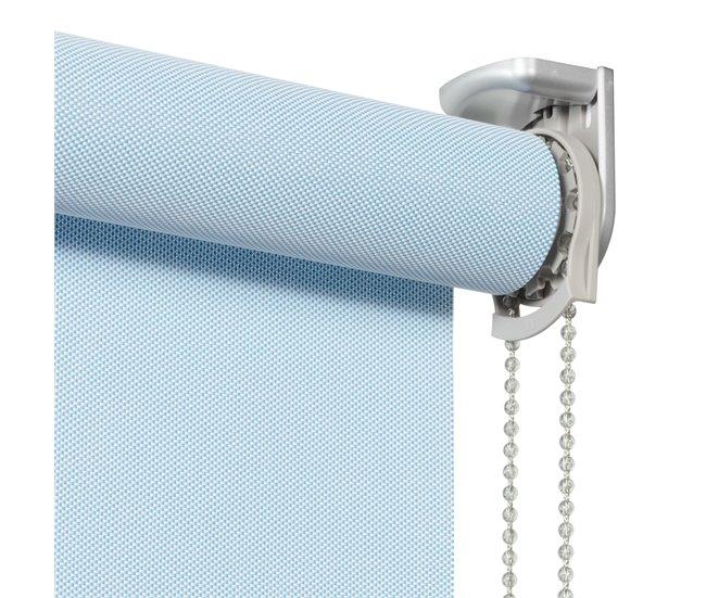 Conforama Estor Enrollable Screen 1% Apertura Blanco Turquesa 90 X 250cm