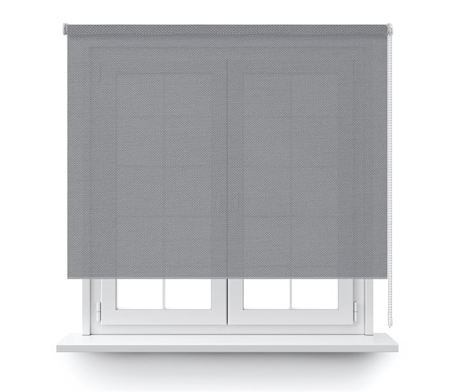 Conforama Estor Enrollable Screen Basic 5% En Color Negro Gris