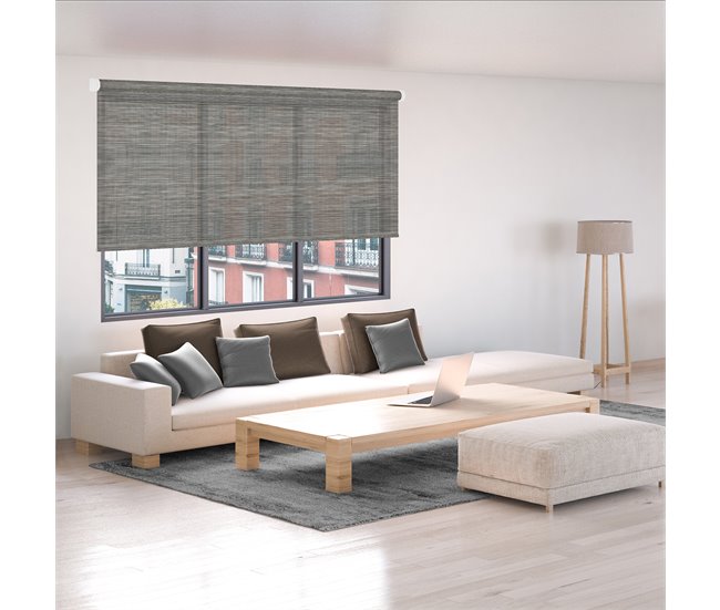 Conforama Estor Enrollable Screen Coupage Apertura 5% Negro 90 X 250cm