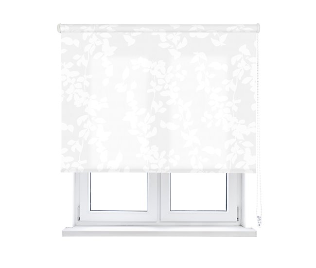 Conforama Estor Enrollable Traslúcido Estampado Polar Blanco 75 X 190cm