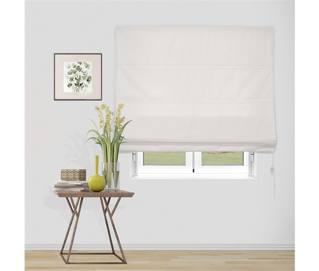 Conforama Estor Plegable Básico Traslúcido Blanco Roto 90 X 175
