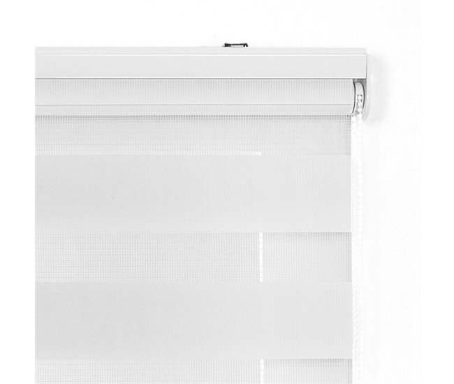 Conforama Estores Noche Y Día Estor Enrollable Con Doble Tejido Blanco 60 X 180 Cm