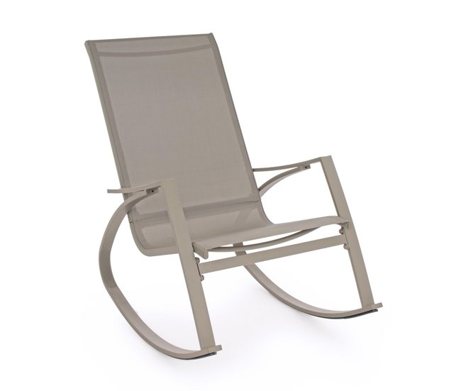 Conforama Estosa - Sillón De Jardín Mecedora Telma En Acero Color Crudo