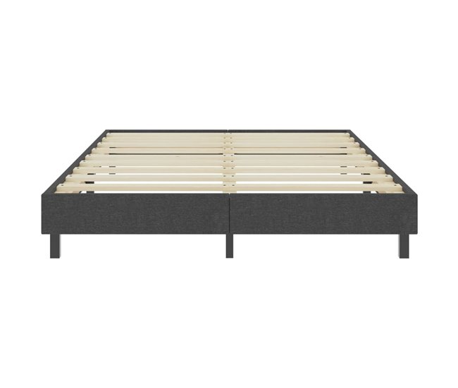 Conforama Estructura De Cama Box Spring Tela Gris 160x200 Cm
