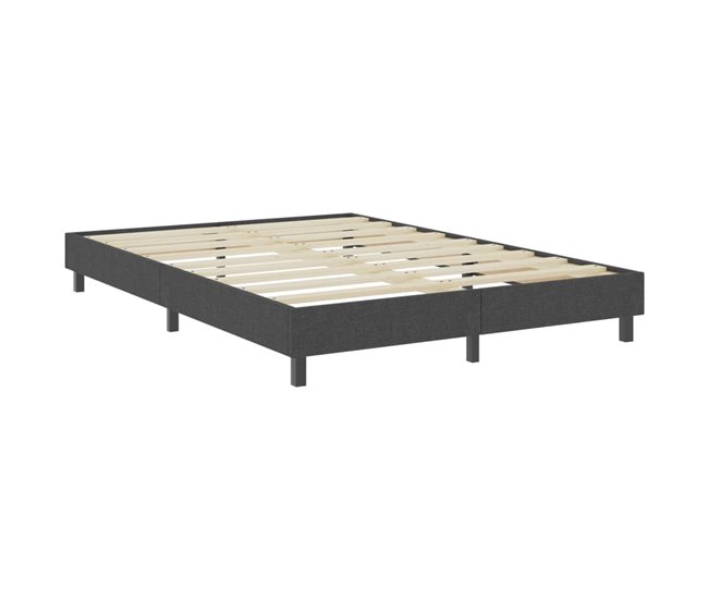 Conforama Estructura De Cama Box Spring Tela Gris 180x200 Cm