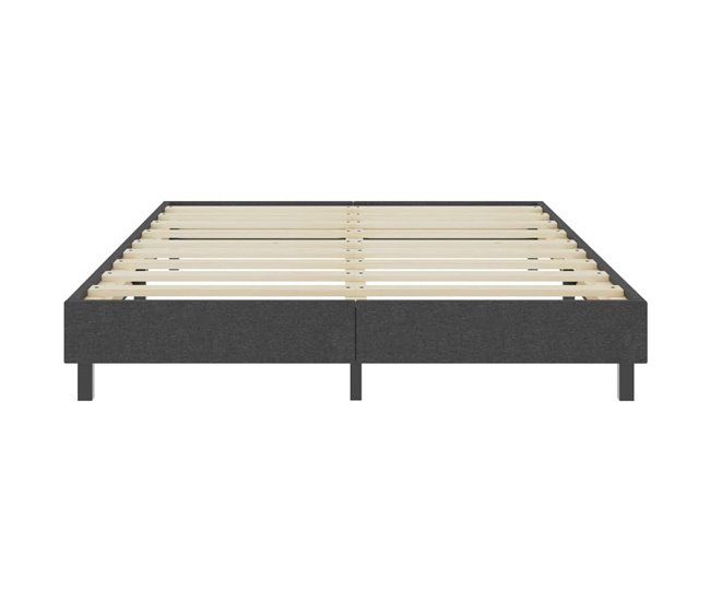 Conforama Estructura De Cama Box Spring Tela Gris 180x200 Cm