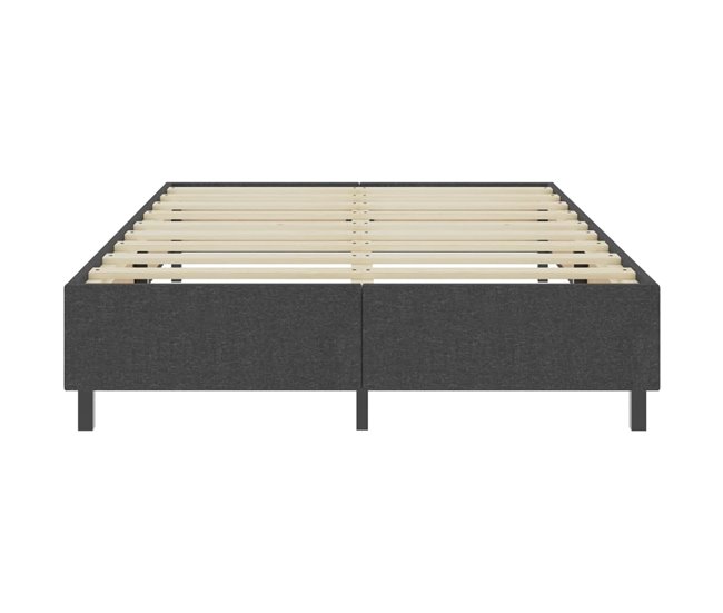 Conforama Estructura De Cama Box Spring Tela Gris 180x200 Cm