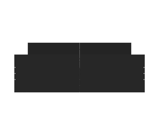 Conforama Estructura De Cama Con Cabecero Piecero Negro 135x190cm